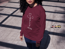 Load image into Gallery viewer, Jesus Cross - All Day - Long Sleeve T-Shirt