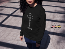 Load image into Gallery viewer, Jesus Cross - All Day - Long Sleeve T-Shirt