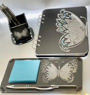 JAD Basic Butterfly Journal - with Optional Desk Set