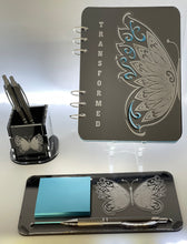 Load image into Gallery viewer, JAD Transformed -  Butterfly Journal - with Optional Desk Set
