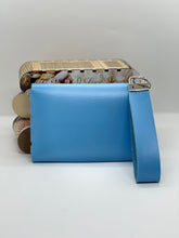 Load image into Gallery viewer, Peace - Women's  Light Blue Clutch Purse (Strap Closure)
