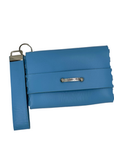 Load image into Gallery viewer, Peace - Women's  Light Blue Clutch Purse (Strap Closure)
