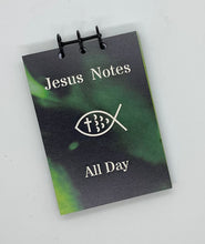 Load image into Gallery viewer, Jesus Notes  &amp; Jesus Cross - Half Size Wooden Journal
