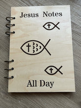 Load image into Gallery viewer, Jesus Notes - Wooden journal
