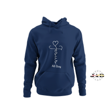 Load image into Gallery viewer, Jesus Cross - All Day - Hoodie
