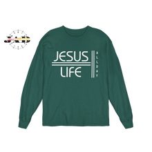 Load image into Gallery viewer, Jesus Life! - All Day - Long Sleeve T-Shirt
