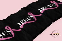 Load image into Gallery viewer, Jesus-All-Day - Pink Ribbon for BCA- Adult T-Shirt
