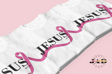 Load image into Gallery viewer, Jesus-All-Day - Pink Ribbon for BCA- Adult T-Shirt
