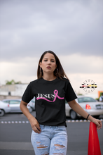 Load image into Gallery viewer, Jesus-All-Day - Pink Ribbon for BCA- Adult T-Shirt
